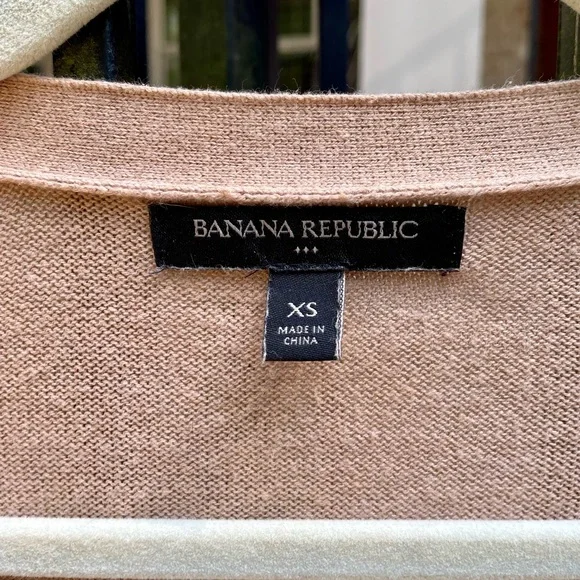 Banana Republic Camel Button-Up Cardigan - Picture 2 of 2